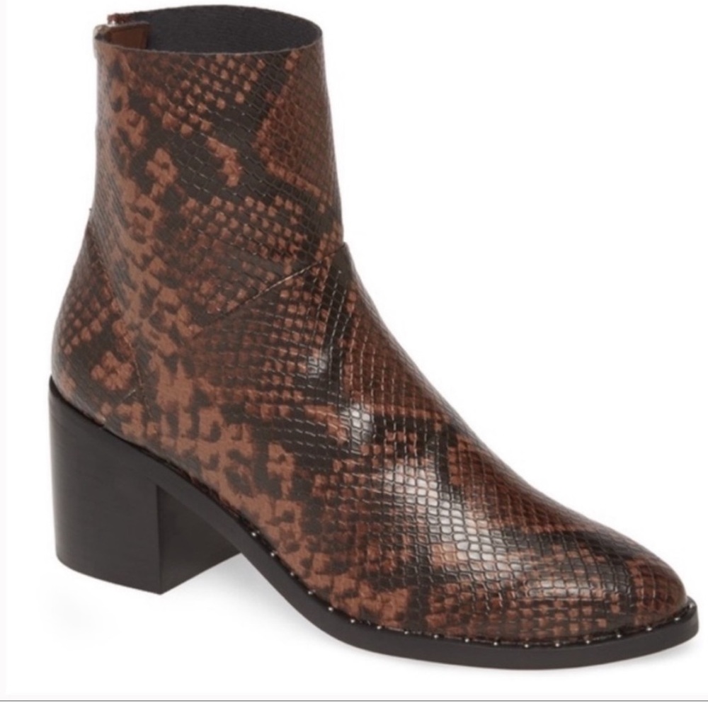Treasure and bond snake print booties